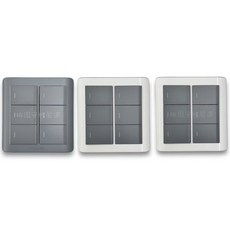 國際牌Panasonic RISNA系列 埋入式螢光開關 C型六切 (附發票) - 夜間照明、安全節能, 1個, 灰色220V,白色+銅邊