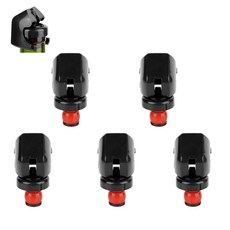 Kukyller 와인 샴페인 병 스토퍼 5개 레버 암 재사용 가능한 와인 스토퍼 고무 병 세이버 실러 샴페인 코르크 가정용 (레드), 블랙