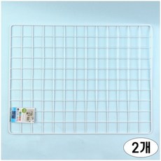 와이어 네트망 직사각 48.5 x 37.5cm 주방용품 다용도걸이 주방벽면 철망, 2개