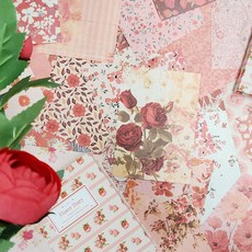 메모페이퍼 다꾸 메모지 빈티지디자인 꽃의일기