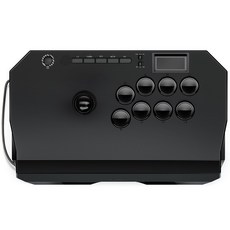 QANBA N3 드론 2 아케이드 스틱 PS5 아케이드 컨트롤러 조이스틱 파이팅 스틱 PS5/PS4/PC/Steam Street Fighter 6 Tekken 8, 1개, 검은색