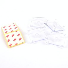 Oce 수납 걸이 벽부착 타공판 페그보드 고정 부속품4p 보드고정판 부품물품부착접착 벽면인테리어수납장