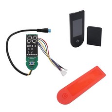 Xiaomi M365 Pro 전기 스쿠터 회로 BT 디스플레이 스크린 케이스 수리 부품 용 강력한 보호 커버가있는 블, 07 red set, 1개