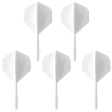 5pcs 다트 비행 샤프트 Anti-Fall 통합 및 2BA 나사 일체형 액세서리 키트, White