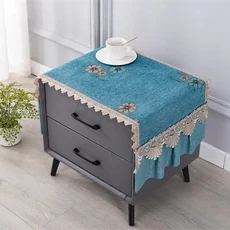 유럽 꽃 먼지 커버 침대 옆 테이블 냉장고 전자 레인지 주방, 14 15, 04 40x70cm