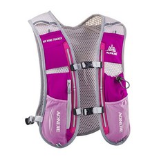 Aonijie 하이드레이션 조끼 팩 백팩 5L 마라톤 러닝 레이스 122211, 로즈_레드, 4) 로즈레드