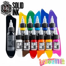 SOLID INK 美國原裝進口紋身色料 1/2oz 11色套裝, 1個