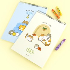 냥냥 무선 종합장 2종 2개씩 4개 1세트, 1개