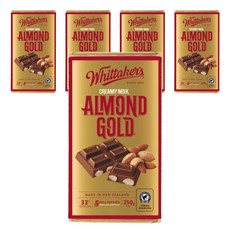 휘태커스 크리미 밀크 아몬드 골드, 5개, 250g
