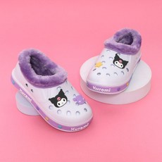 프리프리스 슈즈 쿠로미 라인 방한 실내화