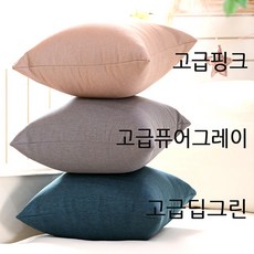 고급 쇼파쿠션(솜포함) 루비온 쿠션 40X40 북유럽 소파 쿠션커버, 고급딥그린