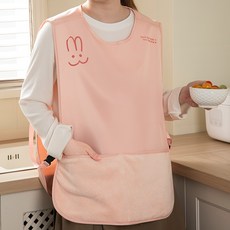 Skyciky 방수 조끼앞치마 카페 주방 식당용, 핑크, 1개