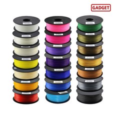 가제트 PLA PRO 필라멘트 3D프린터 1kg 투명 형광 무광 실키 특수 HS 1.75MM 실크 매트 그라디언트, 3D펜 전용 5M 세트(24색)