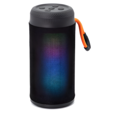 PLEIGO LED 패브릭 블루투스 스피커, BS15, 블랙