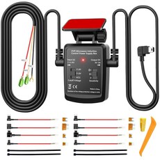 Plozoe 대시 캠 하드와이어 키트 3.5m(11피트) 전자레인지 12V-24V ~ 5V/3A USB) USB 미니 감지 키트 (미니 카메라 레이더 케이블 충전기 어댑터, 미니 USB 116363