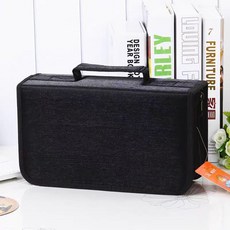 CD收納包 硬殼防護設計 手提便攜, 1個, CD收納盒_絲光黑(可收100片)
