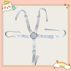 제이펀 스토어 아기의자벨트 안전벨트, 1개, 그레이 5점식 안전벨트+라운드 버클