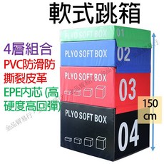 跳箱 軟式跳箱 組合跳箱 健身跳箱 150公分, 高度15公分(1號箱)