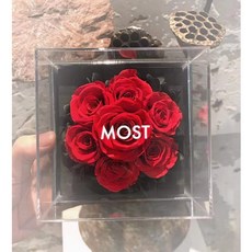 MOST 七朵玫瑰永生花 禮盒情人節禮物, 1個