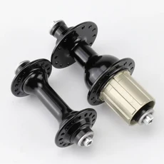 로고 없음 도로 자전거 QR 허브 28H 32H 36H 림 브레이크 허브 8/9/10/11S 전면 9x100mm 후면 10x130mm 자, 01 6 볼트