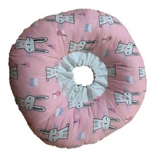 寵愛生活本舖 寵物伊莉莎白棉質頭套 防舔圈 羞恥圈 XS-4XL 術後 甜甜圈頭套, 1個, 粉嫩小兔,3XL：脖圍調節範圍20-42cm, 粉嫩小兔