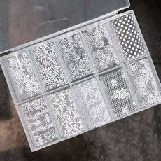 화이트 레이스 네일필름 10종세트
