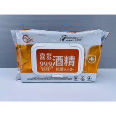 喜多 酒精濕巾 99.9%潔淨 EDI超純水 80抽, 1個