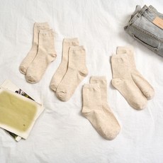 [모던하우스] 베이직 중목 양말 4족 세트 오트밀 319985