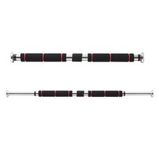 철봉 문틀 흠트레이닝 셀프헬스 턱걸이 운동기구 21427pc 1(PC), 레드 60-100cm