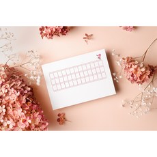 원고지엽서 5매 손글씨 감사 축하 편지 엽서 캘리그라피 펜글씨 감성 캘리재료 어버이날 감사편지 스승의날, 레드(카네이션꽃그림)