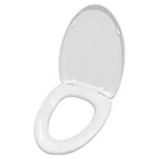 坐墊緩降V型馬桶蓋 8447上鎖式 副廠馬桶蓋 上下蓋緩降, 白色, 1個