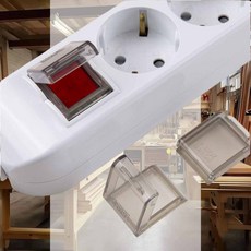 멀티탭스위치 안전커버 2p 플러그가리개 먼지방지 버튼덮개 안전확보용 공간활용 스위치뚜껑