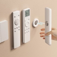 DFMEI 遙控器磁吸貼電視空調遙控器牆上固定收納免打孔壁掛強力磁吸掛鉤, 1個, 單個(袋裝):如圖