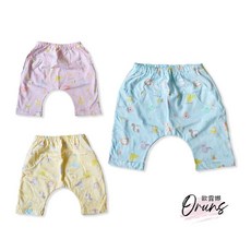 哈哈熊 薄棉七分褲 高質感棉 小孩睡褲 防蚊褲 爬爬褲 寶寶短褲