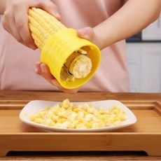 【白杏子居家】玉米分粒器 創意 廚房 小工具 不銹鋼 玉米 刨子 脫粒器 刨玉米粒 分離器 剝離器 剝粒脫 不易碎 顆粒, 1個