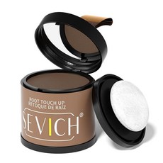 SEVICH 그레이 헤어 터치업 스틱 & 헤어라인 파우더 콤보 흰머리 커버용 루트 컨실러 즉각적인 터치 업 스파 스 필러 위한 방수 얼룩 방지 포뮬러다크 브라운 [호환], brown 10G