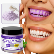 미백 치약 추천 1위 치아미백/치아 관리 파우더 흡연/커피/착색 클리닝 구강 청결제 치아미백제/퍼플 가루 치약 60g, 3개