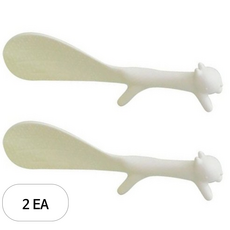 나인웨어 옥수수 스윙착 스탠딩 주걱, 다람쥐 (화이트), 2개