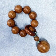 브랜드없음 팔찌 단주 나무 기도 구슬 침향 쥐띠 염주, 1개, 6단 나무 소형 손목 스트랩 12mm
