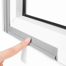 쇼앤엔 창문 틈새막이 문풍지 그레이 10m, 1개