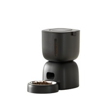 【限時下殺】寵物自動餵食器 定時定量飼料機 飲水餵食套組 寵物飲水機 貓咪狗狗餵食器 p024, 黑色（單餵食器）, 1個