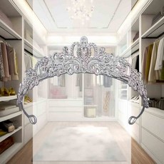 셀프웨딩 티아라 악세사리 생일왕관 촬영룩 크라운 돌잔치 헤어밴드, 진주큐빅