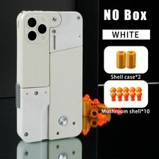 야외 성인 선물 접는 총알 자동 팝업 소프트 장난감 휴대 전화 외관 총, WJ77-1-1-NO BOX