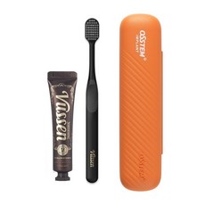 오스템 여행 휴대용 양치키트(뷰센 28 강한미백치약 34g + 칫솔), 1세트