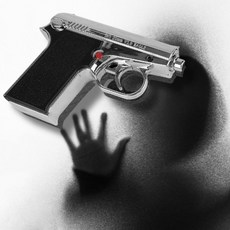 신용 권총 리볼버 가스분사기 가스총 모양 가스건 후추스프레이 페퍼스프레이 최루탄, 1개