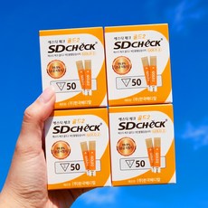 에스디바이오센서 체크 골드2 혈당시험지, 50개입, 4개