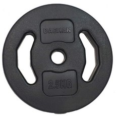 대한스포츠 PVC 바벨, 2.5kg, Black, 1개