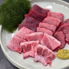 아빠가고른 혼마구로 국내산 생참치 참치특수부위 모둠 한판, 1개, 모둠회 500g 1세트