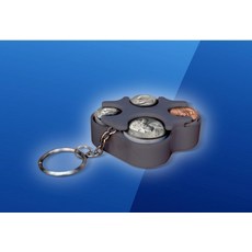우아한 컴포트 열쇠고리 동전 홀더 정리함 다양한 색상 빨간색, Silver