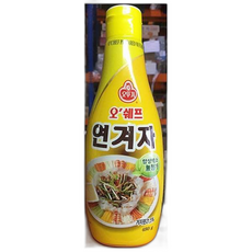 연겨자(오뚜기 ) 겨자 겨자가루 겨자분 액상소스 겨자 겨자가루 겨자분 액상소스 가공식품 드레싱, 480g, 1개